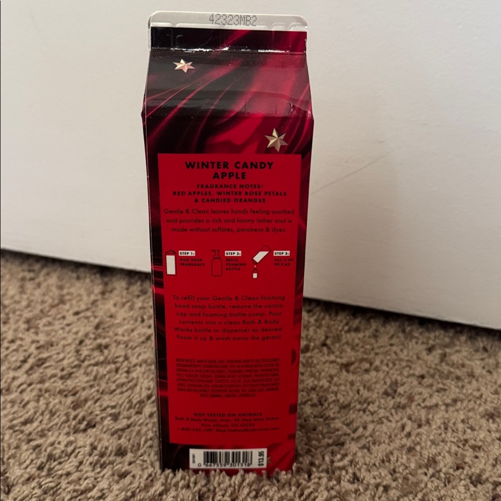 Bath & Body Works Gentle & Clean Foaming Hand Soap Refill WINTER CANDY APPLE - Picture 3 of 5